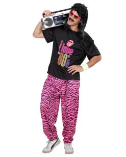 80er Jahre Pink Zebra Jogging Hose -Cosplay-Laden 80er jahre pink zebra jogging hose 80ies traingshose 80ies pink zebra baggy pants bad taste kostueme 36611 04