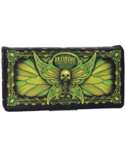 Absinthe - La Fee Verte Grüne Fee Geldbörse 9 Absinthe - La Fee Verte Grüne Fee Geldbörse -Cosplay-Laden absinthe la fee verte gruene fee geldboerse absinthe la fee verte green fairy embossed purse gothic geldbeutel 53937 3