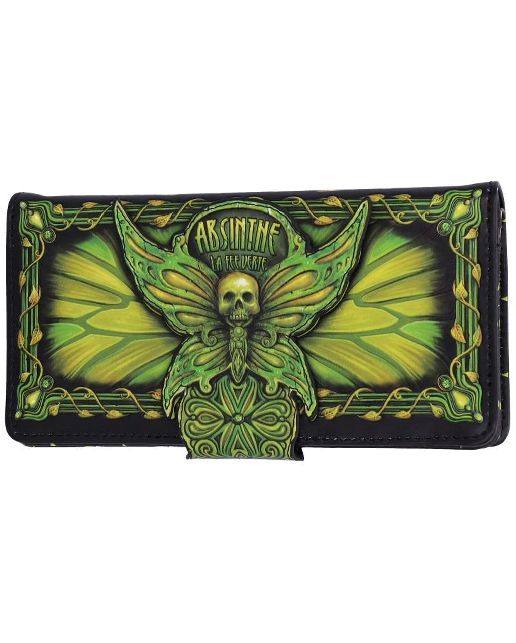 Absinthe - La Fee Verte Grüne Fee Geldbörse 1 Absinthe - La Fee Verte Grüne Fee Geldbörse
