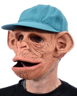 Affen Maske Deluxe -Cosplay-Laden affen maske mit baseball muetze schimpansen maske tiermaske chimp mask 21275 03