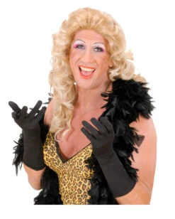 Anschmiegsame Schwarze Handschuhe 40cm -Cosplay-Laden anschmiegsame schwarze handschuhe 40cm pliable black gloves kostuemzubehoer 52698 03