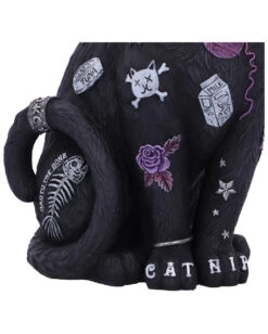 Bad To The Bone Katzenfigur 22cm -Cosplay-Laden bad to the bone katzenfigur bad to the bone kult cutie figurine gothic deko katzen deko 52790 06