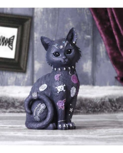 Bad To The Bone Katzenfigur 22cm -Cosplay-Laden bad to the bone katzenfigur bad to the bone kult cutie figurine gothic deko katzen deko 52790 07