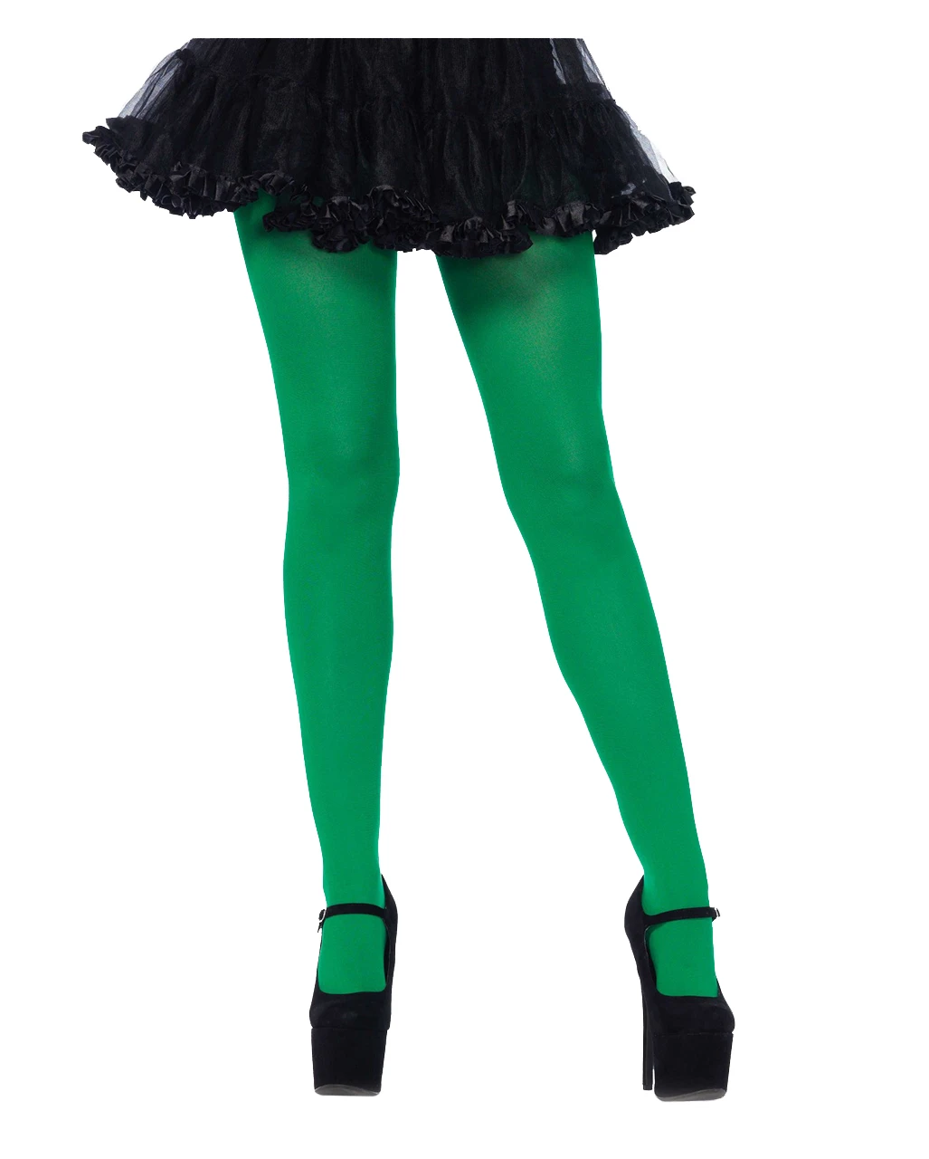 Blickdichte Nylon Strumpfhose Grün 1 Blickdichte Nylon Strumpfhose Grün