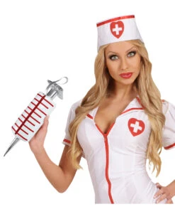 Blutige Spritze Handtasche -Cosplay-Laden blutige spritze handtasche grosse spritzen handtasche bloody syringe hand bag kostuemzubehoer halloween handtasche 36998 04 1