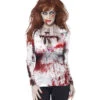Blutiges Zombie Girl Longshirt