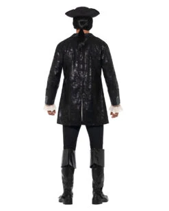 Buccaneer Piraten Kostüm-Jacke Schwarz -Cosplay-Laden buccaneer piraten kostuem jacke schwarz seeraeuber kostuem zubehoer piratenjacke fasching 35794 4