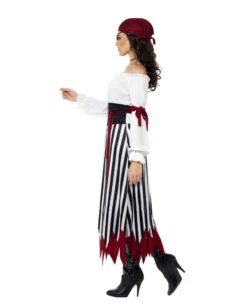 Buccaneer Piratin Kostüm -Cosplay-Laden buccaneer piratin kostuem seeraeuberin kostuem pirtaenbraut kostuem seitenansicht 23218