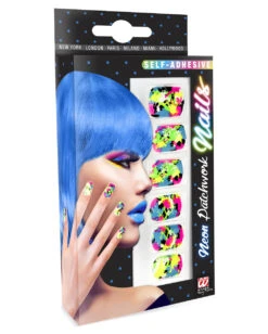 Bunte Neon 80er Jahre Fingernägel 12 St. 5 Bunte Neon 80er Jahre Fingernägel 12 St. -Cosplay-Laden bunte neon fingernaegel 80er jahre fingernaegel techno fingernaegel neoan patchwork fingernails 36711 03