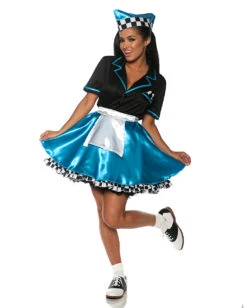 Car Hop Girl Kostüm Türkis