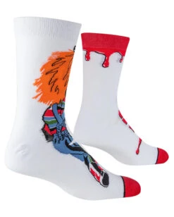 Chucky Die Mörderpuppe Revenge Socken -Cosplay-Laden chucky die moerderpuppe socken childs play chucky socks horrorfilm socken geschenkartikel horror fan 52330 3