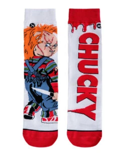 Chucky Die Mörderpuppe Revenge Socken -Cosplay-Laden chucky die moerderpuppe socken childs play chucky socks horrorfilm socken geschenkartikel horror fan 52330 5