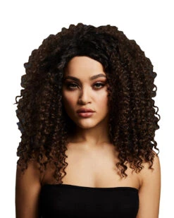 Damen Perücke Lizzo Braun