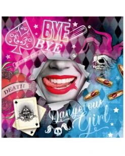 Dangerous Girl Superheldin Servietten 12 St.