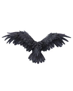 Dark Feather Owl Wandbild 55cm -Cosplay-Laden dark feather owl wandbild schwarze feder eule wandrelief gothic deko 53689 03