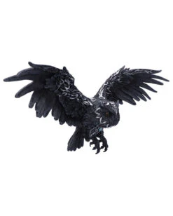 Dark Feather Owl Wandbild 55cm -Cosplay-Laden dark feather owl wandbild schwarze feder eule wandrelief gothic deko 53689 04