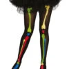 Day Of The Dead Skelett-Strumpfhose Multicolor