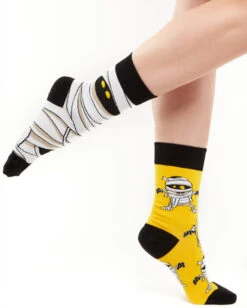 Halloween Mumien Socken -Cosplay-Laden dedoles lustige mumien socken dedoles mummy good mood socks halloween socken 52459 2