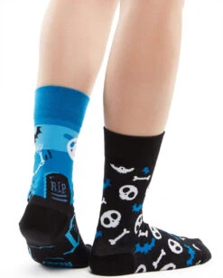 Halloween Skelett Socken -Cosplay-Laden dedoles lustige skelett socken dedoles skeletons good mood socks halloween socken 52461 3