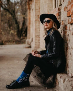 Halloween Skelett Socken -Cosplay-Laden dedoles lustige skelett socken dedoles skeletons good mood socks halloween socken 52461 5