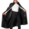 Dracula Cape Satin Schwarz