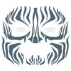 Face Tattoo Tribal Zebra