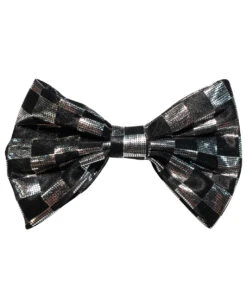 Fliege Deluxe Schwarz/silber