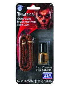 Theater Haar Hellbraun Mit Hautkleber