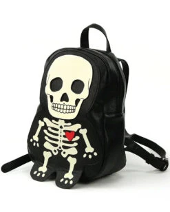Glow In The Dark Skelett Rucksack -Cosplay-Laden glow in the dark skelett rucksack skeleton backpack halloween kostuem zubehoer 54520 3