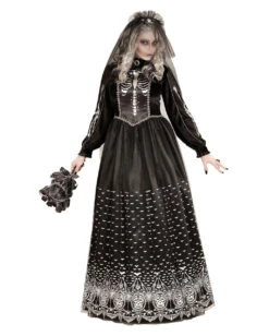 Cosplay-Laden -Cosplay-Laden gothic skelett braut damenkostuem halloween kostuem skeleton bride costume 36863 2