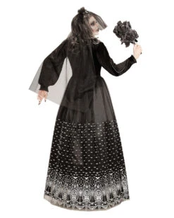 Day Of The Dead Skelettbraut Kostüm -Cosplay-Laden gothic skelett braut damenkostuem halloween kostuem skeleton bride costume 36863 3