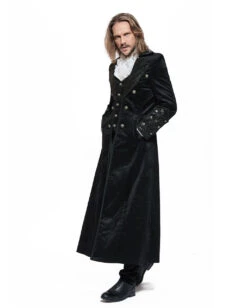 Gothic Vampir Piratenmantel -Cosplay-Laden gothic vampir piraten mantel gothic samtmantel schwarzer herrenmantel 54312 05