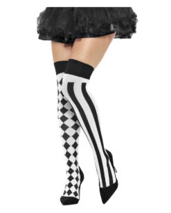 Halterlose Harlekin Strümpfe Economy