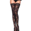 Halterlose Florale Spitzenstrümpfe