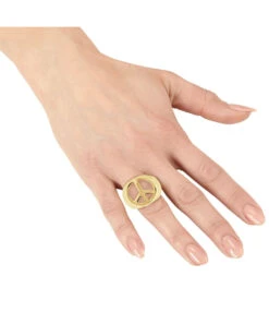 Hippie Ring Peace & Love -Cosplay-Laden hippie ring peace and love hippie schmuck hippie kostuemzubehoer 22896 02