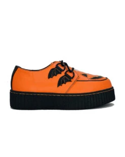 Jack O'lantern Trick Or Treat Creepers Schuhe Orange -Cosplay-Laden jackolantern trick or treat orange schuhe halloween schuhe gothic schuhe halloween accessoire gothic accessoire gothic styled 52812 1