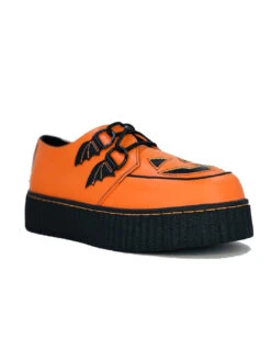 Jack O'lantern Trick Or Treat Creepers Schuhe Orange -Cosplay-Laden jackolantern trick or treat orange schuhe halloween schuhe gothic schuhe halloween accessoire gothic accessoire gothic styled 52812 2
