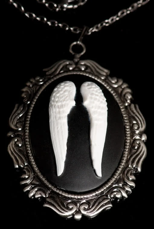 Kamee Halskette Engelsflügel 1 Kamee Halskette Engelsflügel