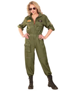 Kampfjet Pilotin Damen Kostüm -Cosplay-Laden kampfjet pilotin damen kostuem airforce soldatin frauen kostuem airforce jet pilot womans costume 36601 03