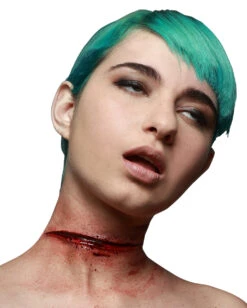 Kehlen-Schnitt Latexwunde