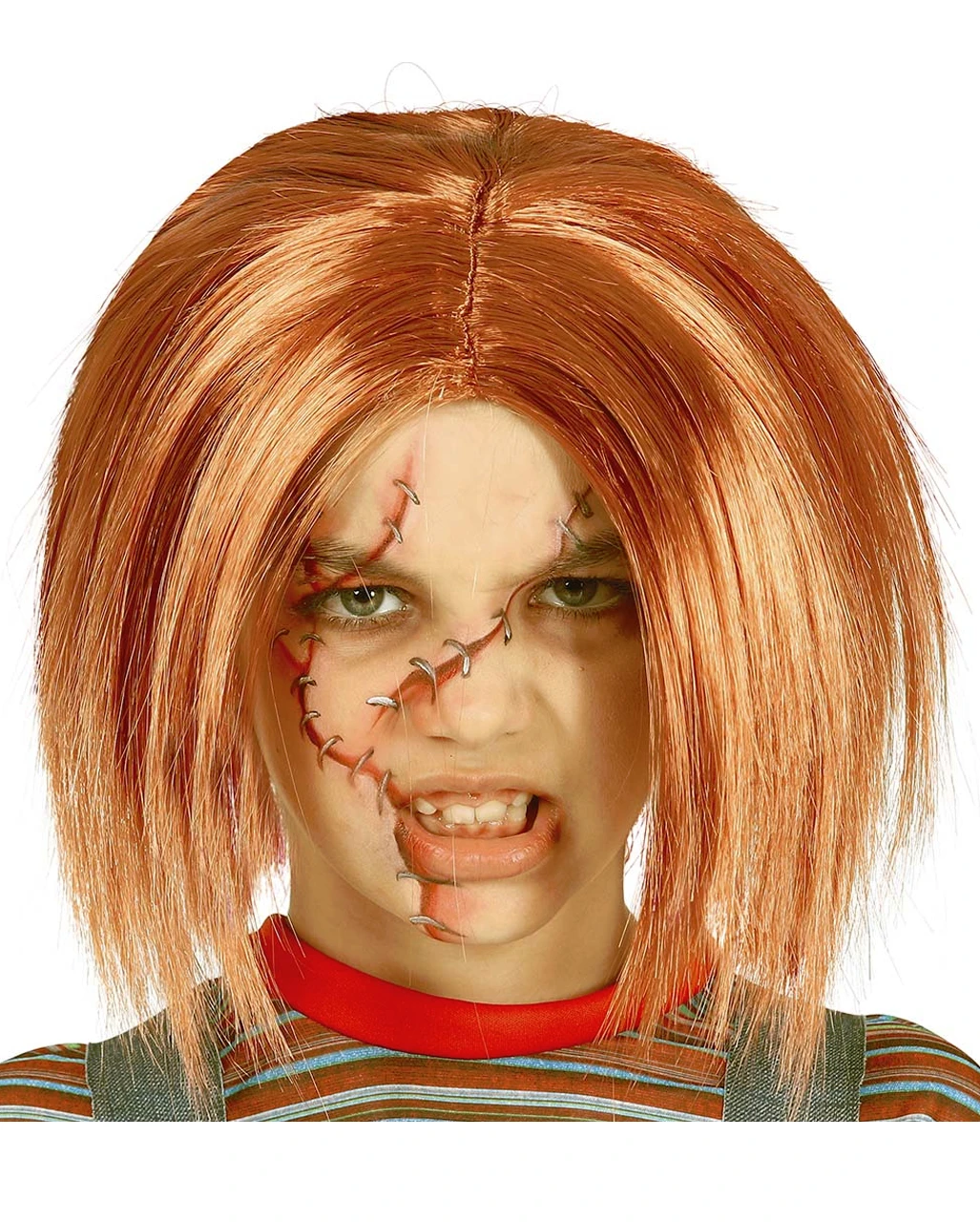 Killerpuppe Kinder Perücke 1 Killerpuppe Kinder Perücke