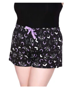 KILLSTAR Batty Shorts Schlafhose -Cosplay-Laden killstar batty shorts schlafhose batty shorts sleepwear gothic bekleidung gothic accessoire 50875 03
