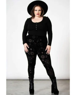 KILLSTAR Brielle Burnout Leggings -Cosplay-Laden killstar brielle burnout leggings gothic leggings gothic hose gothic kleidung 53334 4