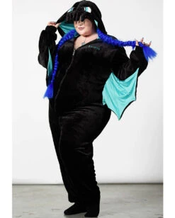 KILLSTAR Cthulhu Onesie Mit Kapuze -Cosplay-Laden killstar cthulhu onesie mit kapuze killstar krake jumpsuit gothic cthulhu overall gothic mode homeware 52486 6