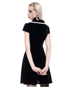 KILLSTAR Every Mourning Kragenkleid -Cosplay-Laden killstar every mourning kragenkleid killstar every mourning collar dress gothic mode gothic fashion 51395 03