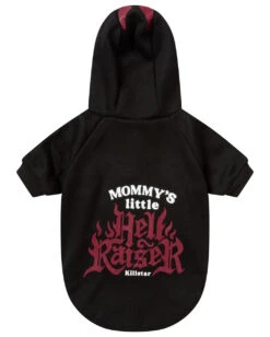 KILLSTAR Mommy's Hellraiser Hund & Katze Hoodie -Cosplay-Laden killstar mommys little hellraise hunde und katzen hoodie tier puollover gothic fashion von killstar 52204 4