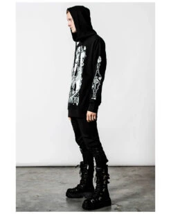 KILLSTAR Morning Longline Unisex Hoodie -Cosplay-Laden killstar morning longline unisex hoodie gothic fashion von killstar gothic onlineshop 52186 2