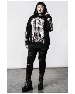 KILLSTAR Morning Longline Unisex Hoodie -Cosplay-Laden killstar morning longline unisex hoodie gothic fashion von killstar gothic onlineshop 52186 4