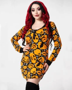 KILLSTAR Night Harvest Henley Kleid