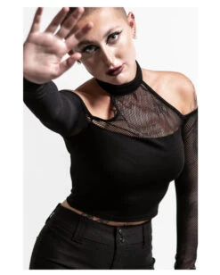 KILLSTAR Nightcall Fishnet Top